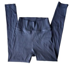 Haven Well Within Ribbed Gray High Rise Leggings Athleisure Yoga L